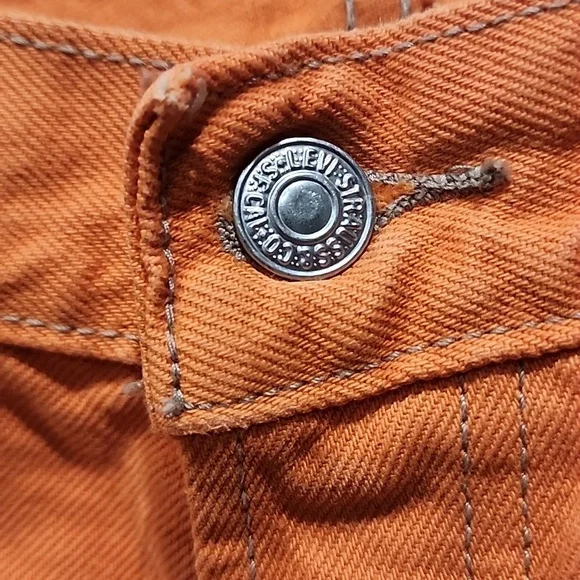 COPY - LEVI'S Vintage Orange 501 Jeans - Picture 2 of 14